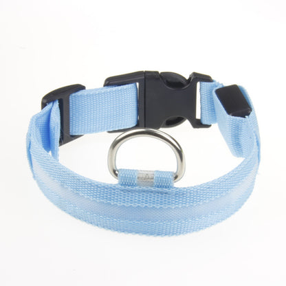 LED Safety Dog Collar – Glow in the Dark, Adjustable & Stylish Night Visibility for Pets
